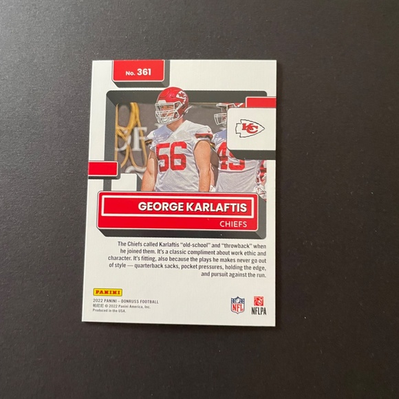 George Karlaftis: Kansas City Chiefs, Defensive End 2022 Panini Rated Rookie - Picture 2 of 2